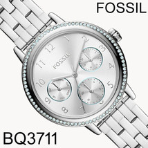 NIB Fossil Reid Multifunction Stainless Steel Watch BQ3711 $159 Retail FS - £59.34 GBP