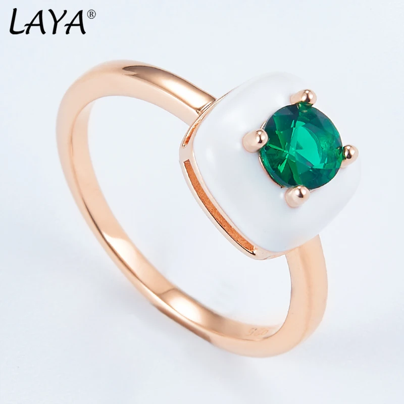 Silver Ring For Women Pure 925 Sterling Silver Retro Style High Quality Zircon W - £39.32 GBP