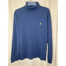 Vintage 1990s Polo Ralph Lauren Navy Blue Preppy Casual Turtleneck Sweat... - $45.00