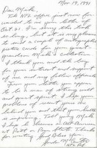 Gordon McCarter Signed 1991 Handwritten Letter Ref in Cowher Polaroid In... - £39.56 GBP
