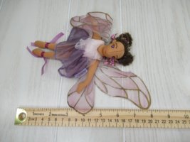 Folkmanis Sugar Plum Ballerina Fairy finger puppet AA Brown hair Purple dress - $29.69