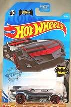 2021 Hot Wheels #56 Batman 2/5 The Batman Batmobile Chrome w/Red Ra Spoke Wheels - £6.05 GBP