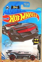 2021 Hot Wheels #56 Batman 2/5 The Batman Batmobile Chrome w/Red Ra Spoke Wheels - £5.79 GBP