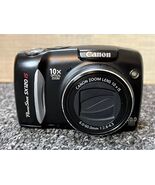 Canon PowerShot SX120 IS Digital Camera 10 MP Black - Memory Card Error! - $69.22 CAD