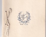 Vtg 1913 Wedding Wreath Souvenir Marriage Booklet w Envelope Otis &amp; Sons... - £17.74 GBP