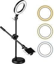 5 Core LED Ring Light Tripod Stand 6&quot; inch TikTok,Reels,Selfie,Makeup, Record... - £18.37 GBP