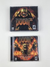 Doom 3 PC game with Doom 3 Expansion pack Resurrection of Evil 2005 Id Software - £21.82 GBP