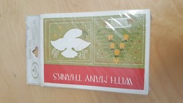 Vintage Thank You Card Sealed Pack - with Envelopes - Norcross Christmas - £7.70 GBP