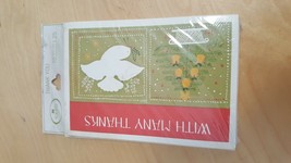 Vintage Thank You Card Sealed Pack - with Envelopes - Norcross Christmas - £7.75 GBP