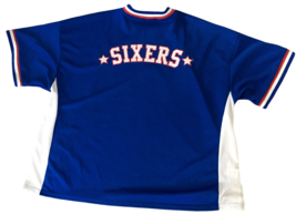 Majestic Hardwood Classics Sixers 76ers Philly Basketball Jersey Shirt Mens 4X - £86.40 GBP