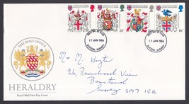 Great Britain: 1984 Heraldry First Day Cover, Ref: P0102 - £1.02 GBP