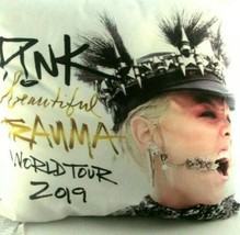 Beautiful Trauma World Tour 2019 VIP Pink Pillow Decorative Portrait 14&quot;... - $13.00