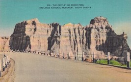 The Castle On Cedar Pass Badlands National Monument, SD Postcard E07 - $2.99