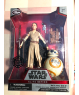 Star Wars ELITE Die Cast Rey &amp; BB 8 Figures NRFB - €21,33 EUR