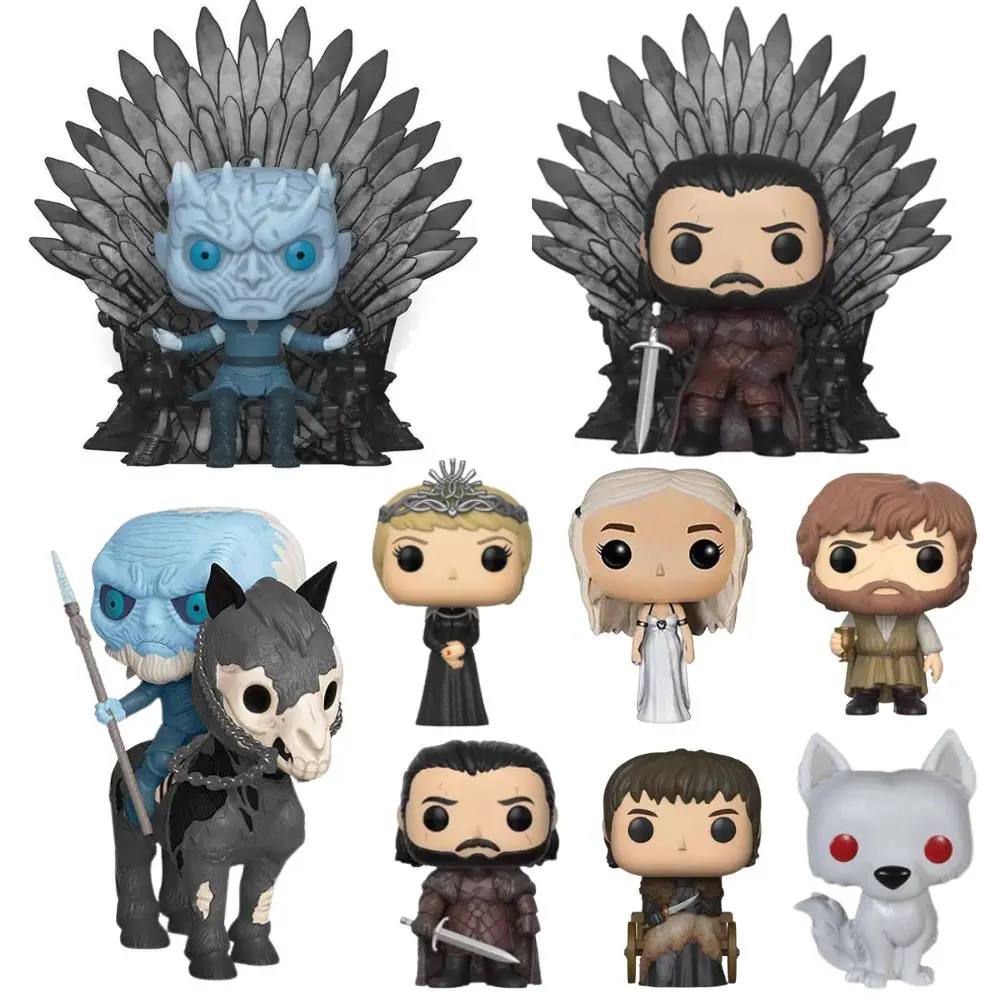 Movie Hot Game of Thrones  Daenerys  Night King  Jon Snow  Vinyl Throne Statu - £10.45 GBP+
