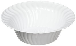 Fineline Settings 18-Piece Flairware Shell Edged China-Like Bowl, 5-Ounce, White - £3.78 GBP