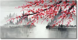 Large Traditional Chinese Painting Hand Painted Plum Blossom Canvas Wall Art - £184.00 GBP