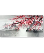 Large Traditional Chinese Painting Hand Painted Plum Blossom Canvas Wall... - £187.49 GBP