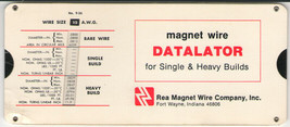 Vintage Engineering Slide Rule Magnet Wire Datalator for Single &amp; Heavy ... - £10.97 GBP