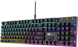 E T Mechanical Gaming Keyboard RGB Backlit Keys Computer Keyboard, 16.8 ... - $1,648.86 MXN