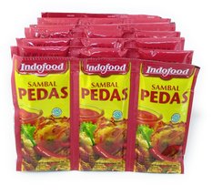 Indofood Sambal Pedas Hot Sauce - Single Pack, 9 Gram (36 sachets) - £27.91 GBP