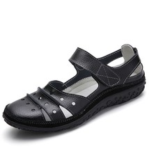 2021 New Fashion Hollow Women&#39;s Sandals Cool Beach Woman Summer Shoes Genuine Le - £38.03 GBP