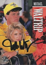 AUTOGRAPHED Michael Waltrip 1995 Press Pass Racing (#30 Pennzoil Team) Winston C - £20.11 GBP