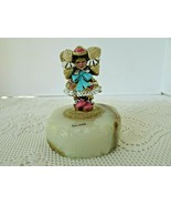 RON LEE METAL FIGURINE CANDY APPLE GIRL CLOWN 1989 SIGNED ONYX BASE 4.25... - $67.50 CAD