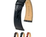 Hirsch Genuine Croco Leather Watch Strap - Polished Brown - M - 12mm / 1... - £171.66 GBP