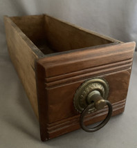 Vintage Antique Sewing Treadle Machine Drawer Wooden Display Storage Box Rustic - £23.54 GBP