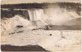 Postcard Ice Bridge Across Niagara Falls - £3.74 GBP