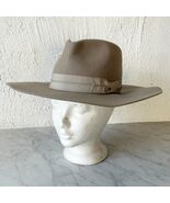 Wyeth Women&#39;s Lila Fedora Hat Brown Wool Wide Brim Ribbon Band  - One Si... - €32,39 EUR