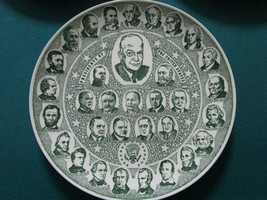 Historical Presidential Plates Carter, Eisenhower, Kennedy Civil War Centennial - £28.27 GBP