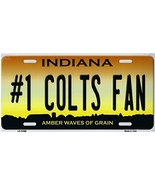 Indiana State Background Novelty Metal License Plate Tag (#1 Colts Fan AWG) - £11.94 GBP