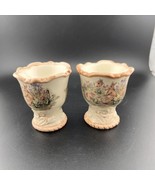 2x Easter Treasures Peter Rabbit Spring Egg Cups Bird House - $19.18 CAD