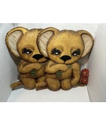 Vintage 2 Pcs Koala Bear Wall Hanging Decor Plaque Decoration Plastic Ho... - $19.99