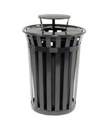 Global Industrial Heavy-Duty 36 Gallon Capacity Outdoor Metal Slatted Tr... - $888.86