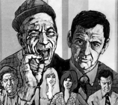 Odd Couple Tony Randall Jack Klugman Press Photo Sketch Jim Sharpe ABC 1970 - $18.99