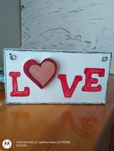 Love Sign, Wooden Love Signs, Wall Decor Love Sign, Farmhouse Sign, Wood... - £11.87 GBP