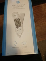 AT&T 210 Corded Trimline Telephone, Illuminated Keypad, White (ATT210WH) NIB - £15.82 GBP