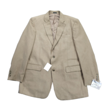 NWT Jones New York Men&#39;s 44 Long Sport Coat Blazer Corey Tan Notch Lapel - £40.39 GBP