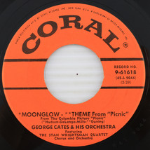 George Cates - Moonglow  / Rio Batucada - 1956 45 rpm 7&quot; Single  Record 9-61618 - £8.57 GBP