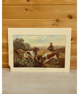 Vintage 1957 Currier &amp; Ives Lithograph American Field Sports Calendar No... - $67.91 CAD