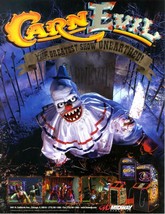 Carn Evil Arcade FLYER Original NOS Video Game Killer Clown Horror It Carnival - £12.33 GBP