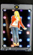 2008 Disney Hannah Montana #F5 Miley Cyrus Foil Sticker Insert Trading Card - $5.09