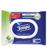 Tempo Soft & Sensitive: Aloe Vera - WET WIPES - Made in Germany FREE US SHIPPING - £7.73 GBP