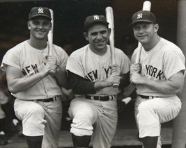 MICKEY MANTLE ROGER MARIS BERRA 8X10 PHOTO NEW YORK YANKEES NY BASEBALL ... - £3.88 GBP