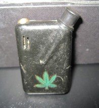 Novelty Marijuana Cannibas Pot Leaf Palm Size Automatic Torch Gas Butane Lighter - £7.15 GBP