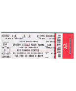 CSNY CROSBY STILLS NASH &amp; YOUNG 2002 Vintage Ticket Stub Toronto Air Can... - $9.25 CAD