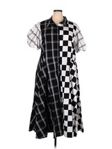 Nwt Christopher John Rogers X Target Checkerboard Puff Sleeve Shirtdress 28W-30W - £92.50 GBP